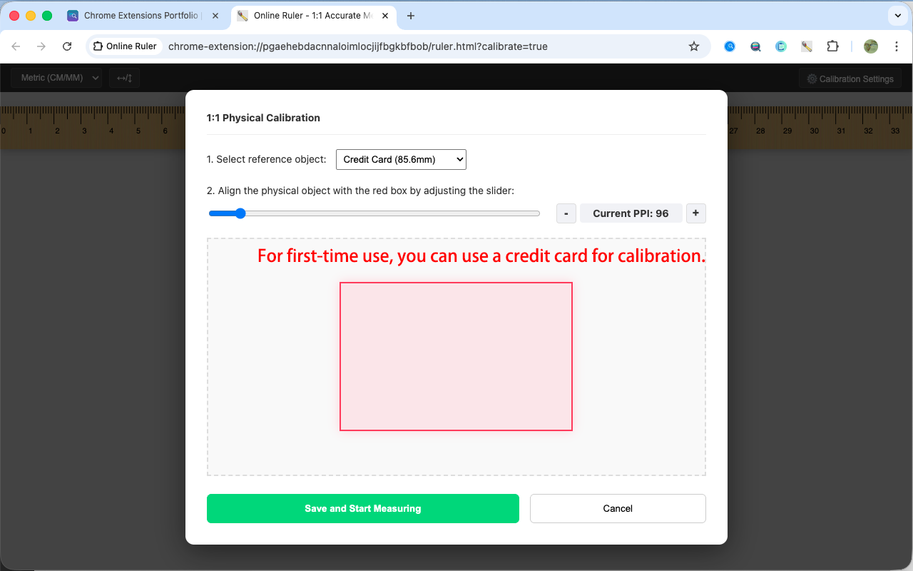 How to use Online Ruler - Step 2