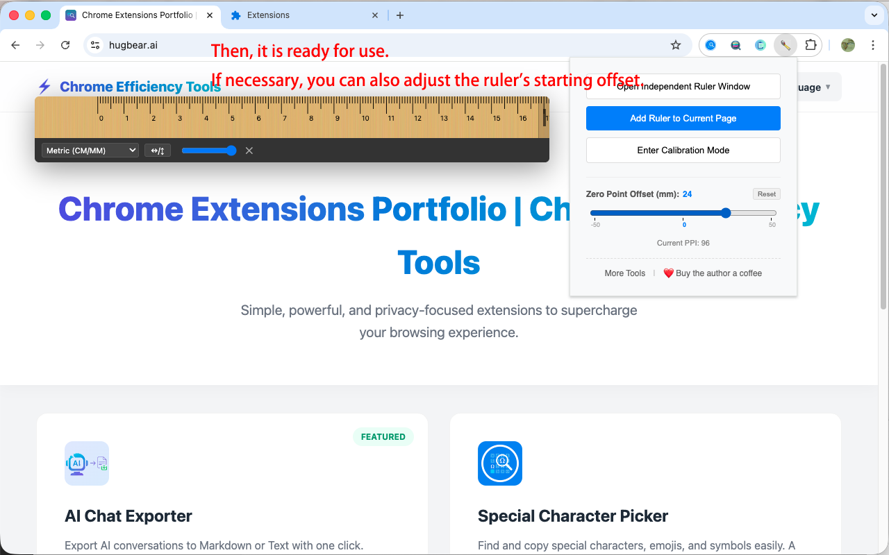 How to use Online Ruler - Step 3